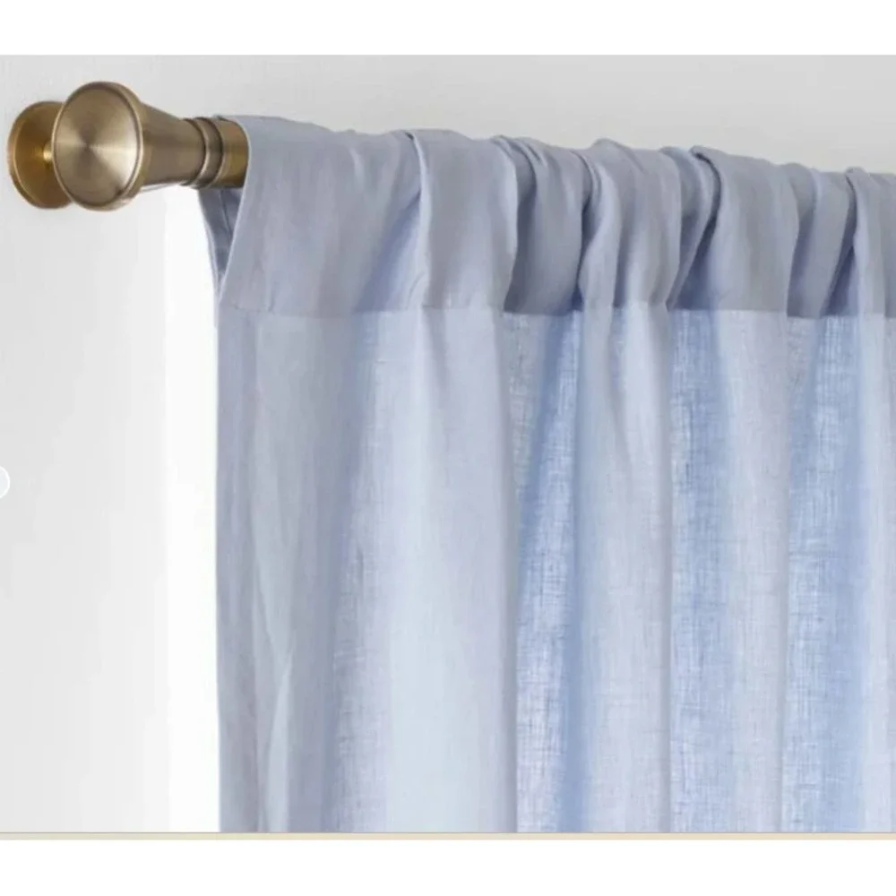 The Company Store Legends Hotel Linen‎ Blackout Curtain Panel Ice Blue 50x96 NEW